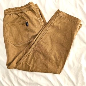 L.L. Bean Drawstring bean flex khakis mens size XXL 28"